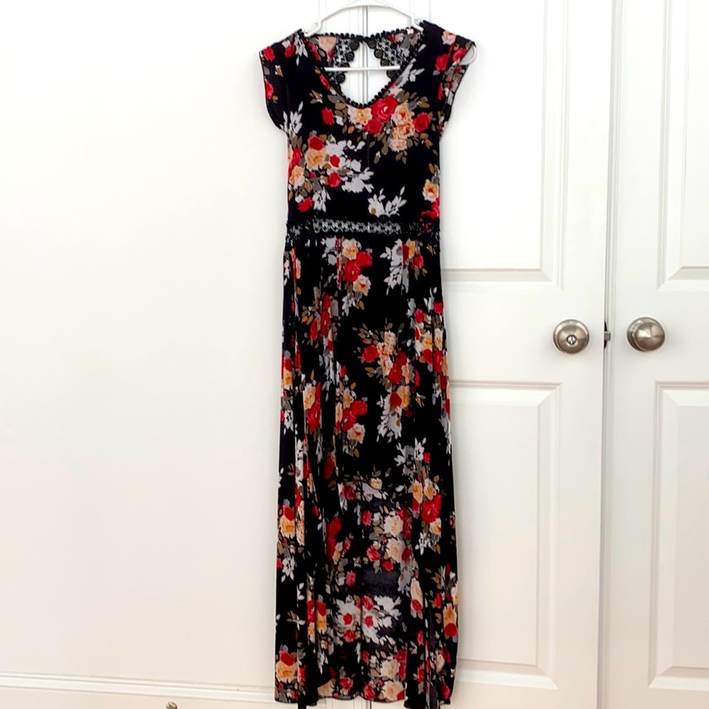 Open back, high-low dress